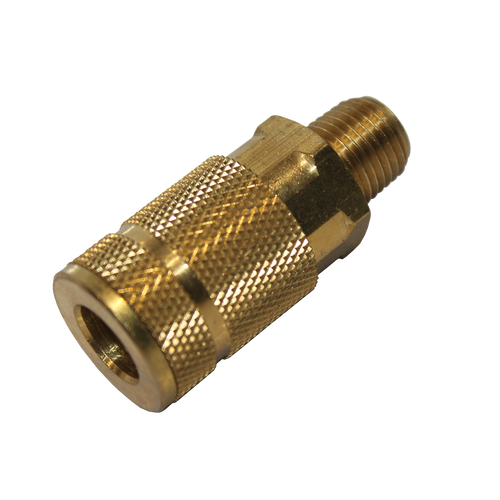 Air Tool Fitting - Coupler Male Thread 1/4" Ryco Style Carded