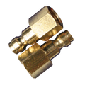 Air Tool Fitting - Plug Male 1/4" Female Thread Ryco Style 2Pc Carded