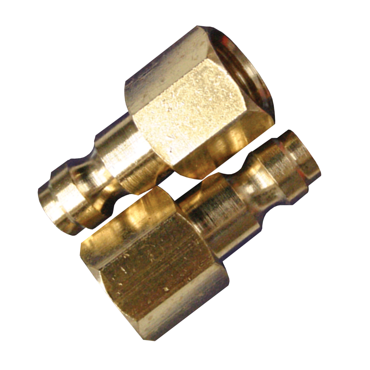 Air Tool Fitting - Plug Male 1/4" Female Thread Ryco Style 2Pc Carded