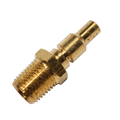 Air Tool Fitting - Plug Male 1/4" Male Thread Jamec Style 2Pc Carded