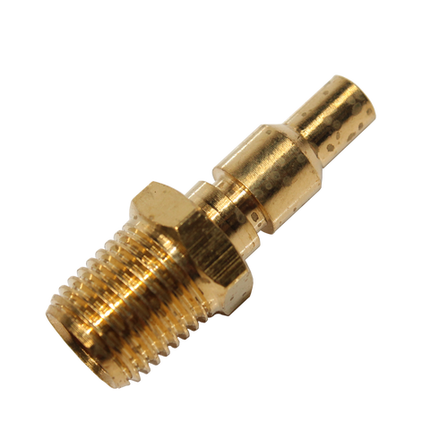Air Tool Fitting - Plug Male 1/4" Male Thread Jamec Style 2Pc Carded