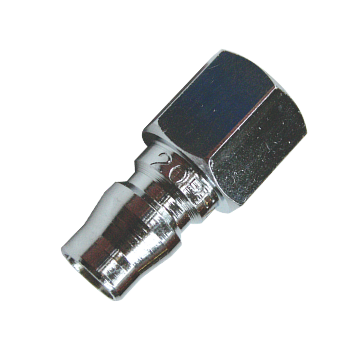 Air Tool Fitting - Plug Male 1/4" Female Thread Nitto Style 2Pc Carded