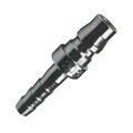 Air Tool Fitting - Plug Male 1/4" Hose Barb Nitto Style 2Pc Carded