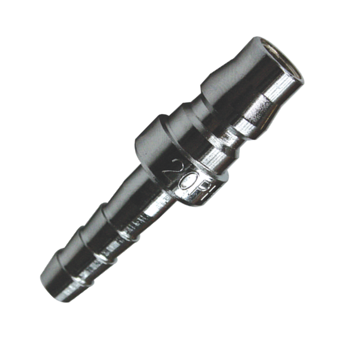 Air Tool Fitting - Plug Male 1/4" Hose Barb Nitto Style 2Pc Carded