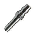 Air Tool Fitting - Plug Male 3/8" Hose Barb Nitto Style 2Pc Carded