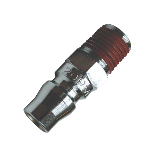 Air Tool Fitting - Plug Male 1/4" Male Thread Nitto Style 2Pc Carded