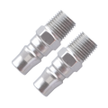 Air Tool Fitting - Plug Male 3/8" Male Thread Nitto Style 2Pc Carded