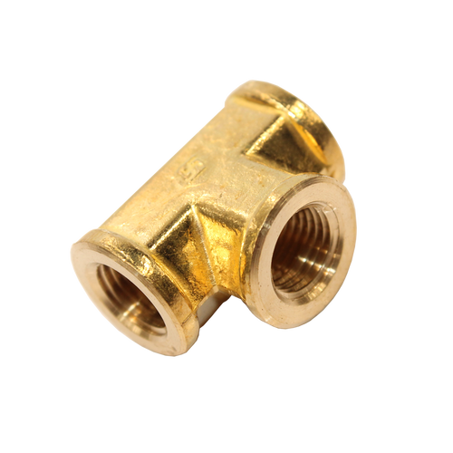 Accessories Compressor - Female Brass Tee 1/4"