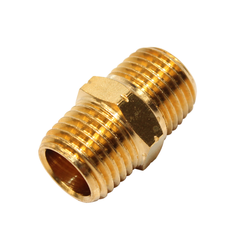 Accessories Compressor - Nipple Hex Brass 1/4"M X 1/4"M