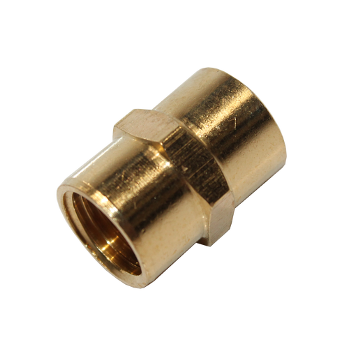 Accessories Compressor - Socket Hex Brass 1/4"F X 1/4"F