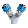 Air Tool Fitting - Coupler Two Way 1/4"F Thread Nitto Style