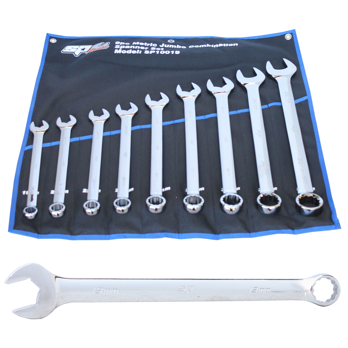 Spanner Set - Roe Quad Drive Jumbo Metric 9Pc