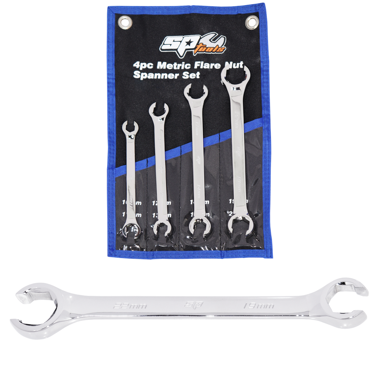 Spanner Set - Flare Nut 4Pc Metric