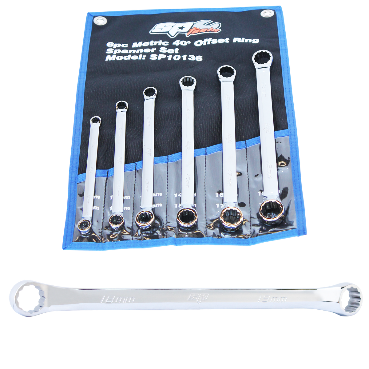 Spanner Set - Double Ring 6Pc Metric