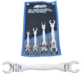 Spanner Set - Double Flare Nut Flex Head 4Pc Metric