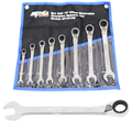 Spanner Set - Roe Geardrive/Quad Drive Reversible Sae 8Pc