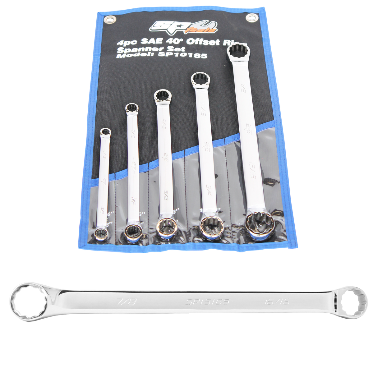 Spanner Set - Double Ring 5Pc Sae