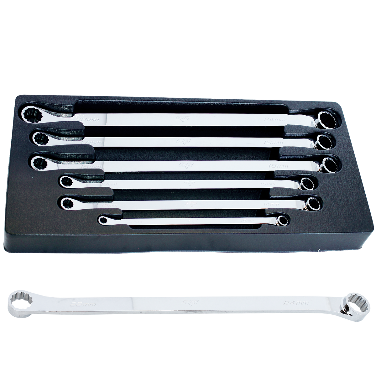 Spanner Set - Double Ring Long 6Pc Metric