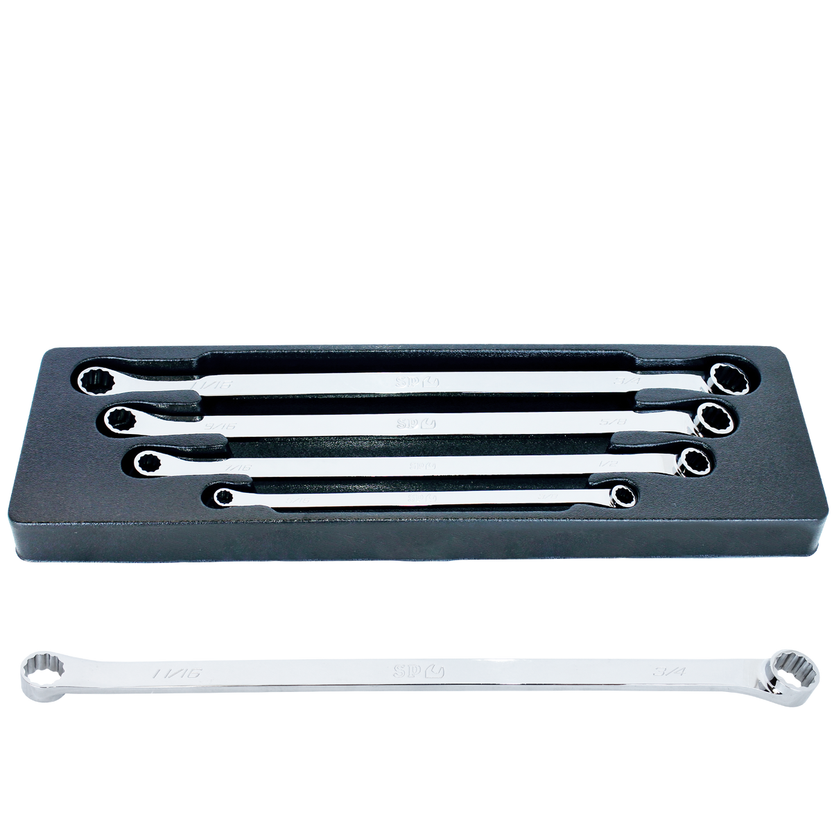 Spanner Set - Double Ring Long 4Pc Sae