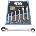 Spanner Set - Double Geardrive Ring Reversible Metric 6Pc