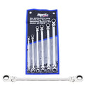 Spanner Set - Ex Long Flex Double Ring 72T Geardrive 6Pc Metric - SP10418