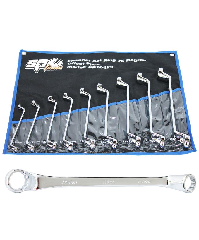 Spanner Set - Doulbe Ring 9Pc Metric - SP10429