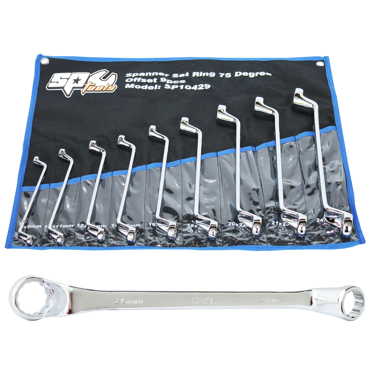 Spanner Set - Doulbe Ring 9Pc Metric