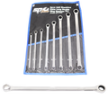 Spanner Set - Double Box Geardrive Ring Extra Long Sae 8Pc