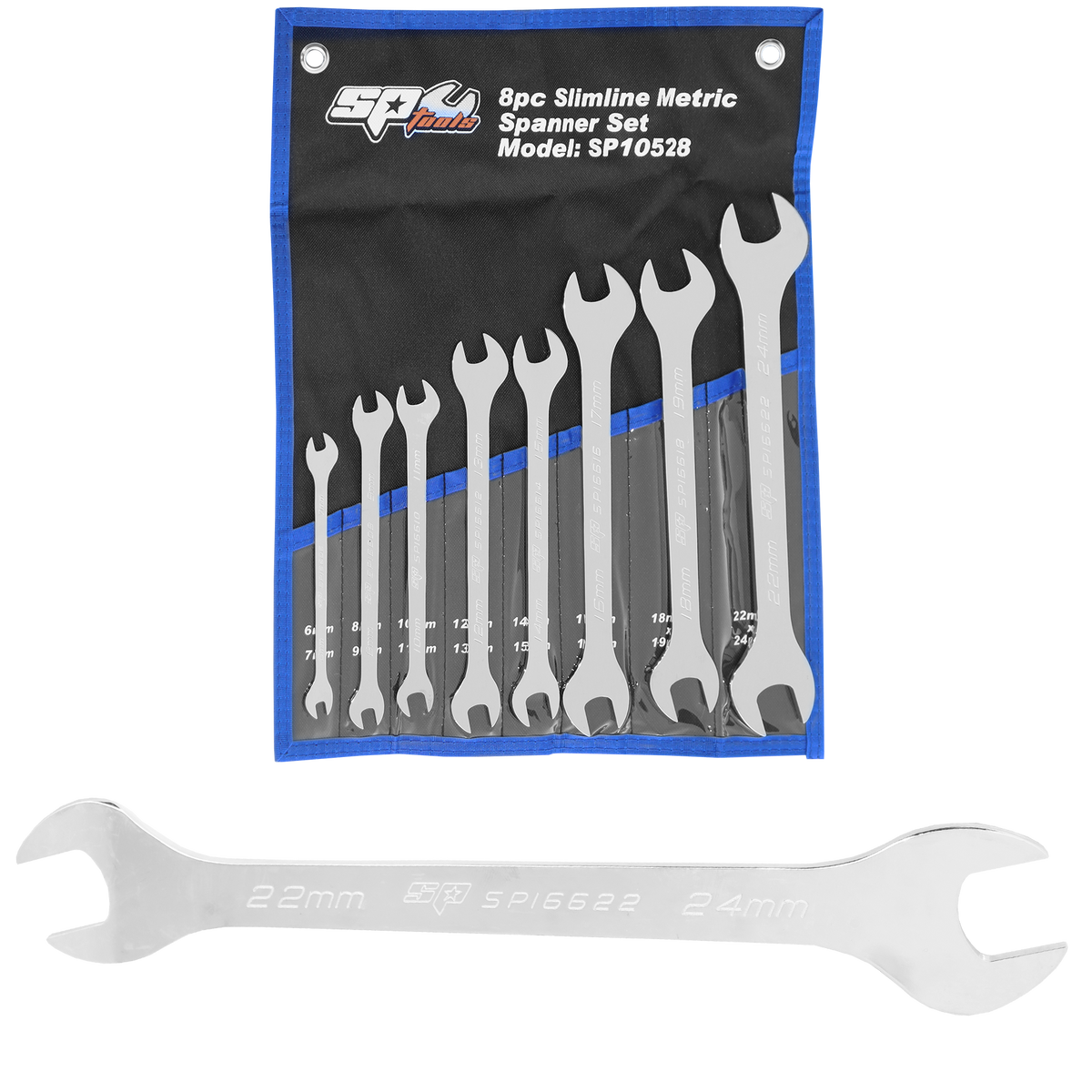 Spanner Set - Slimline 8Pc Metric