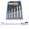 Spanner Set - Double Ring Geardrive Locking Flex Head 6Pc Sae