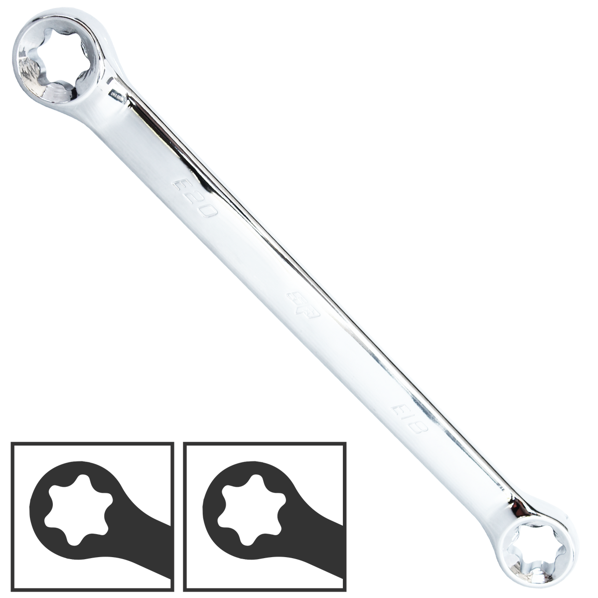 Spanner Ring Double Ring E Torx E6 X E8