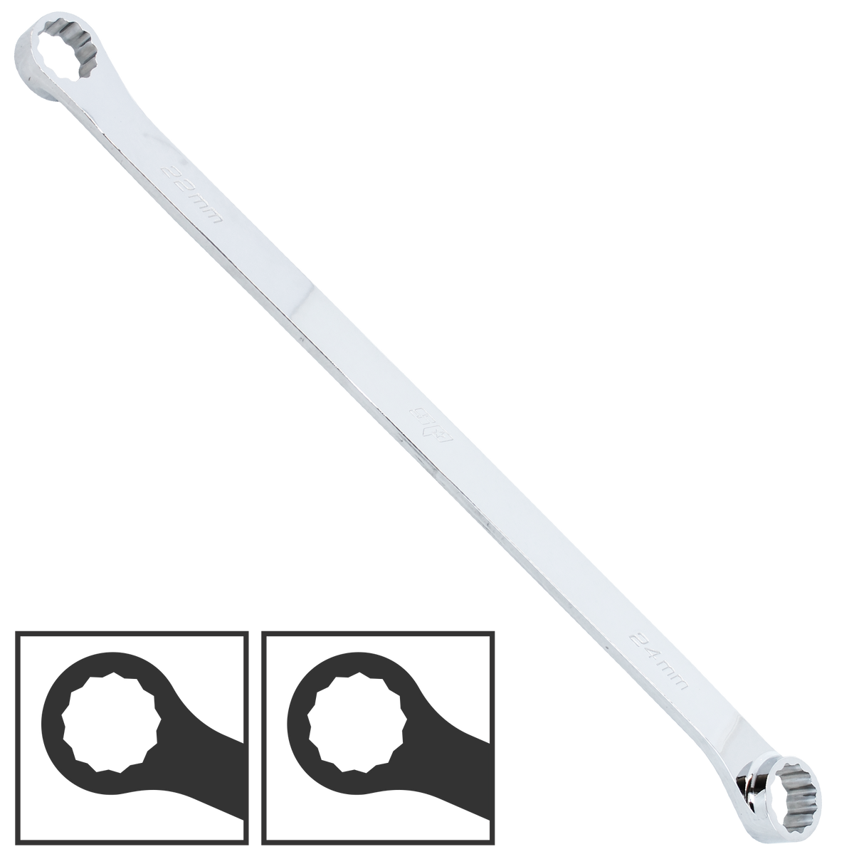 Spanner Double Ring Metric 13Mm X 15Mm 15Degree