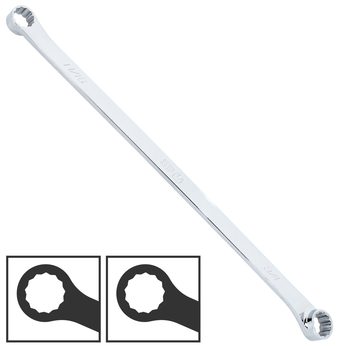 Spanner Double Ring Sae 5/8 X 9/16" 15Degree