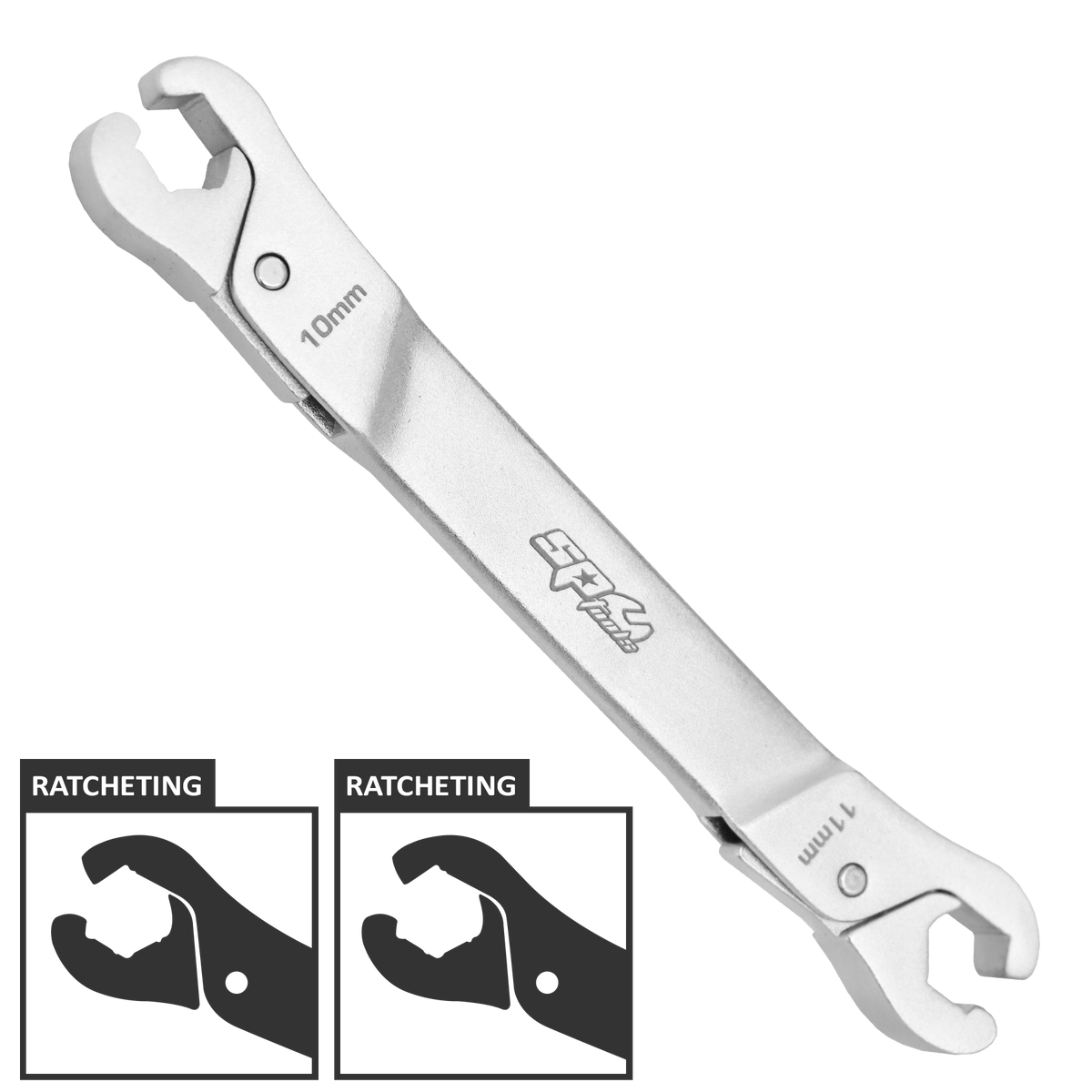 Spanner Flare Nut Ratcheting 10*11Mm (3/8"X7/16")