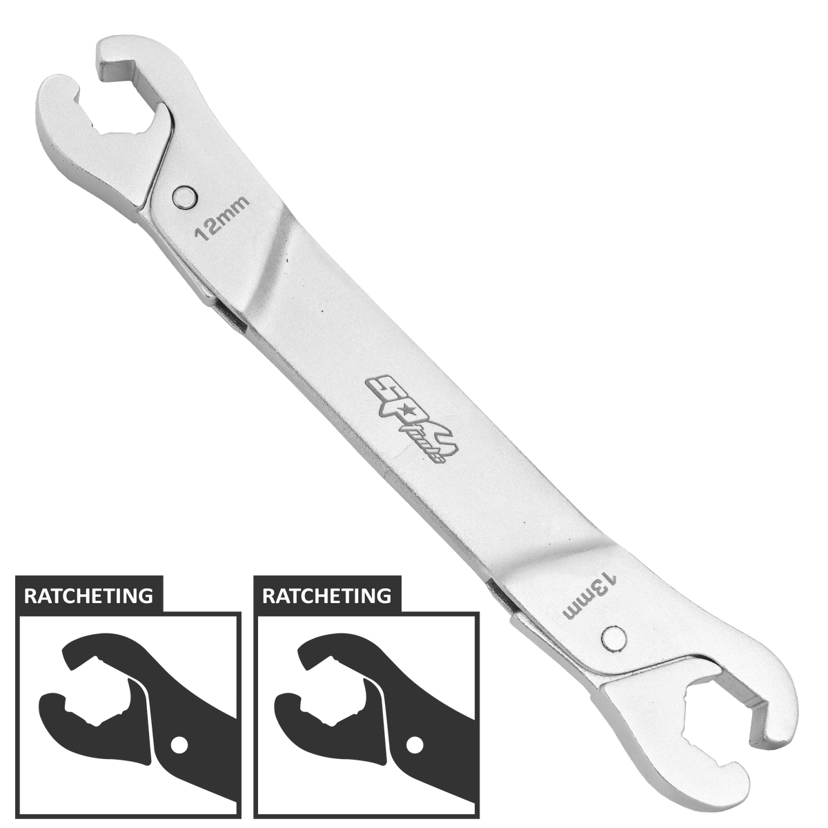 Spanner Flare Nut Ratcheting 12*13Mm (15/32"X1/2")