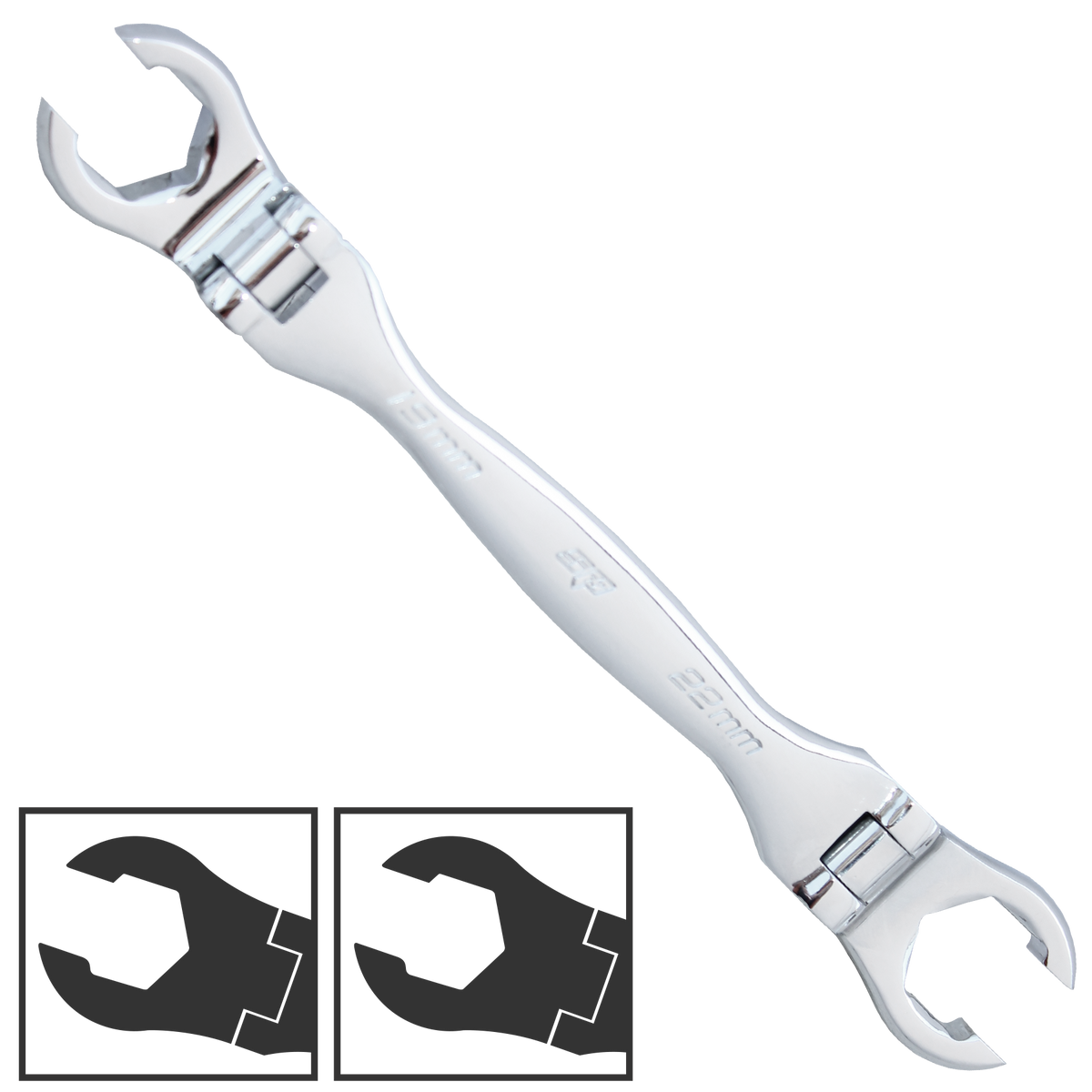 Spanner Flare Nut Flex Head Metric 12Mm X 13Mm