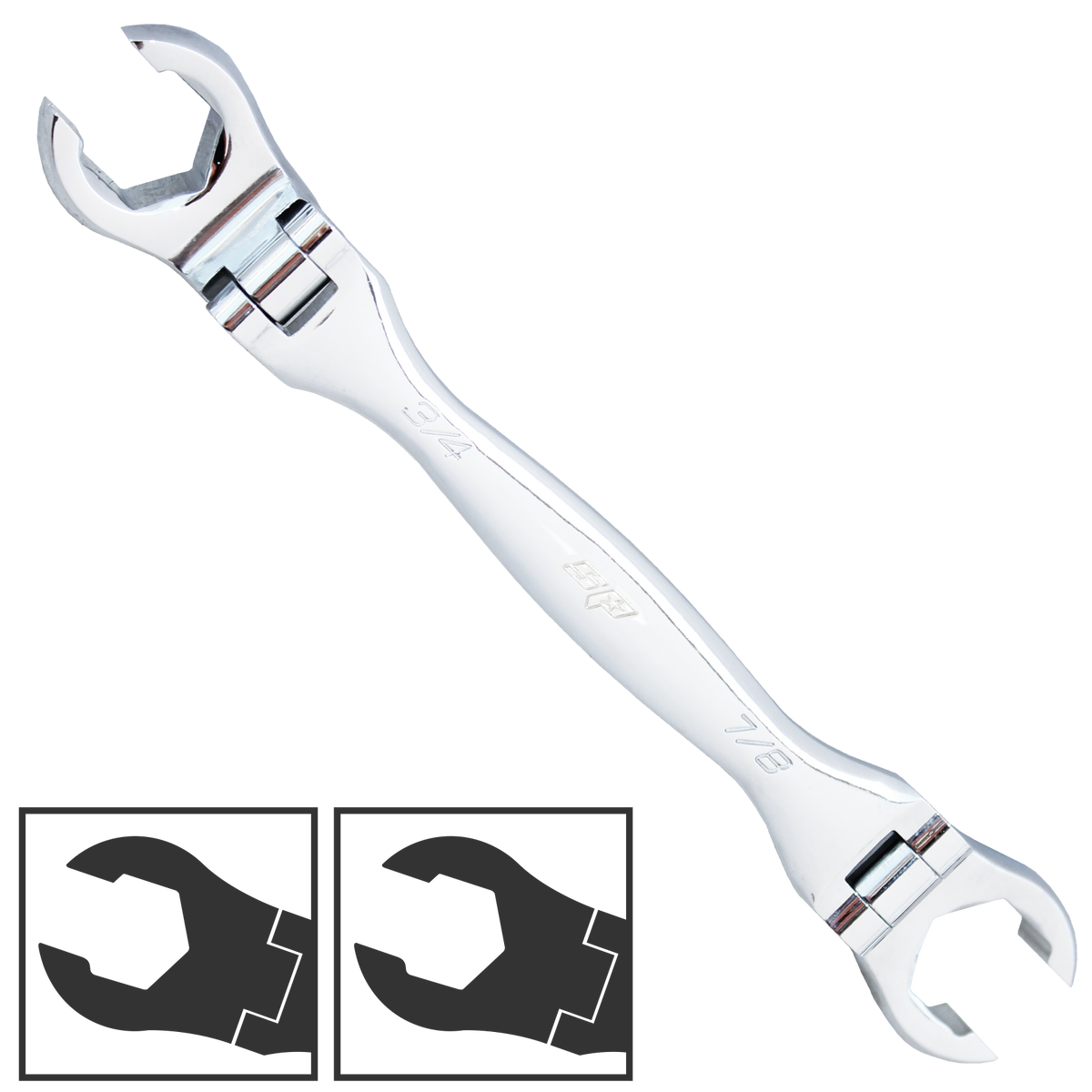 Spanner Flare Nut Flex Head Sae 3/8" X 7/16"