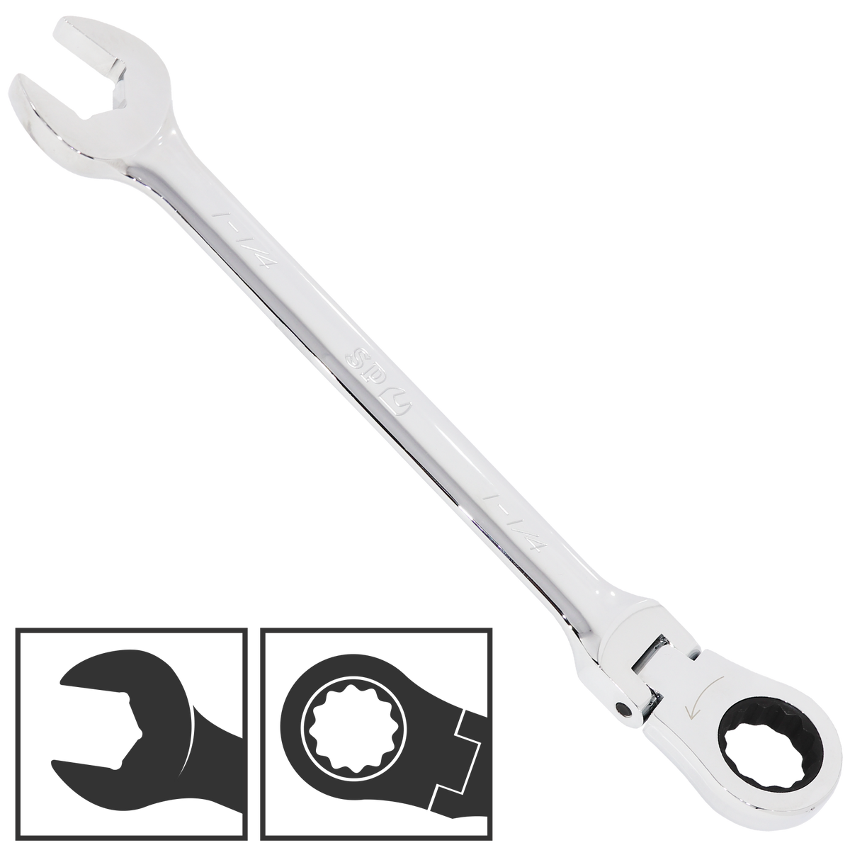Spanner Roe Flexhead Geardrive Sae 7/16"