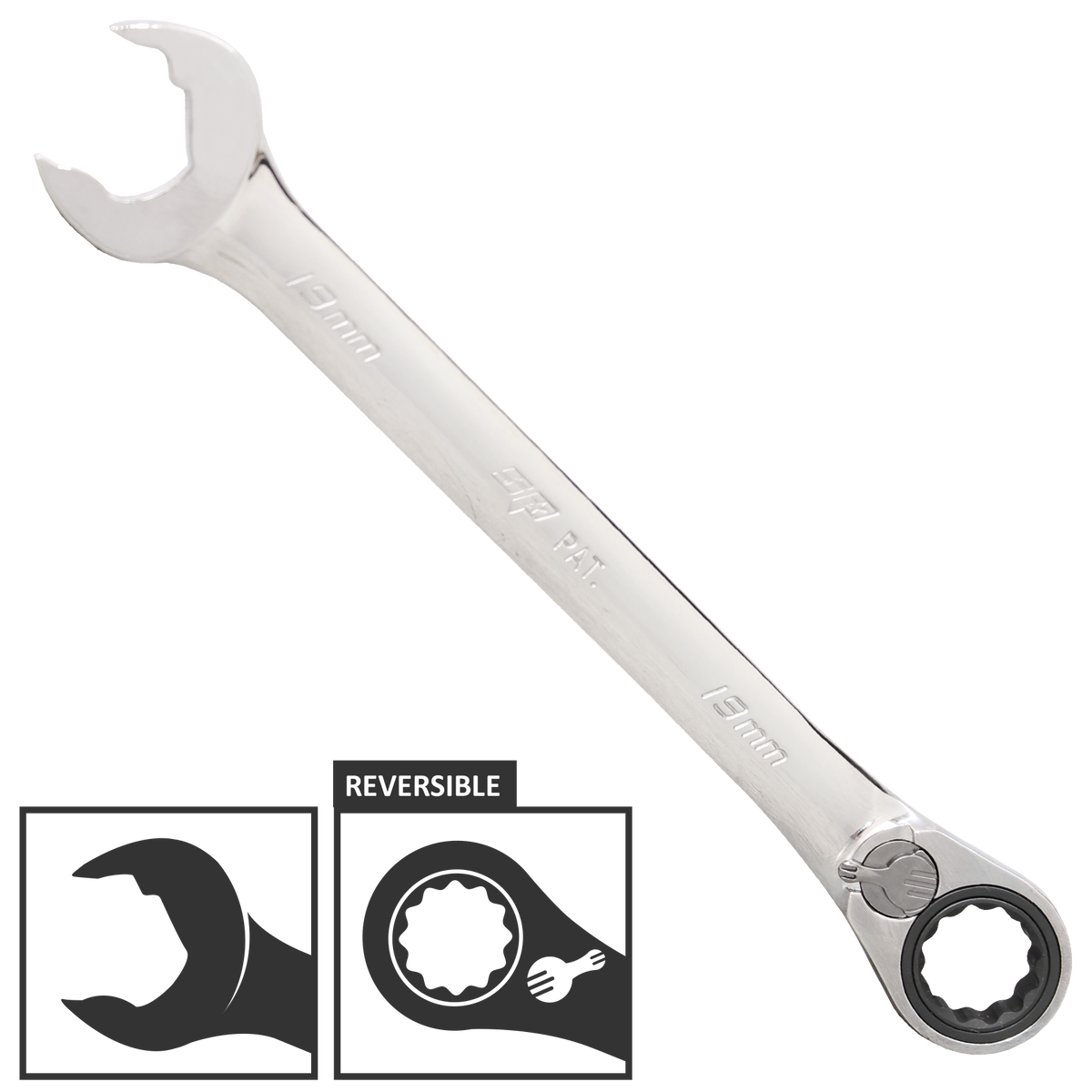 Spanner Roe Speeddrive Reversible Geardrive Metric 15Mm