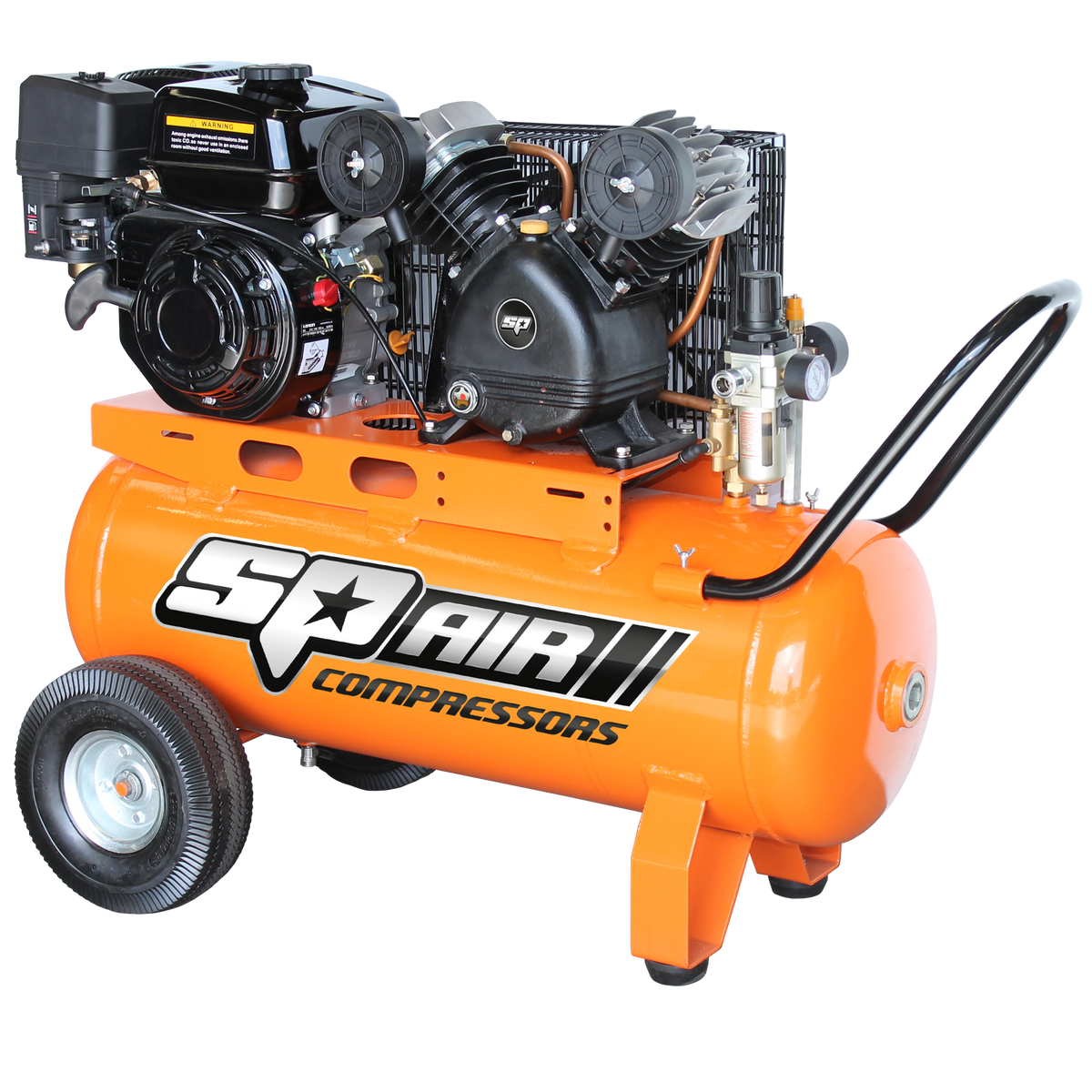 Compressor - 6.5Hp Petrol Belt Drive 60Lt Tank