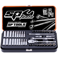 Socket Set - 1/4"Dr 12Pt & 6Pt 43Pc Metric/Sae