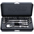Socket Set - 1/4Dr 6Pt 23Pc Metric/Sae Sealed Head Ratchet