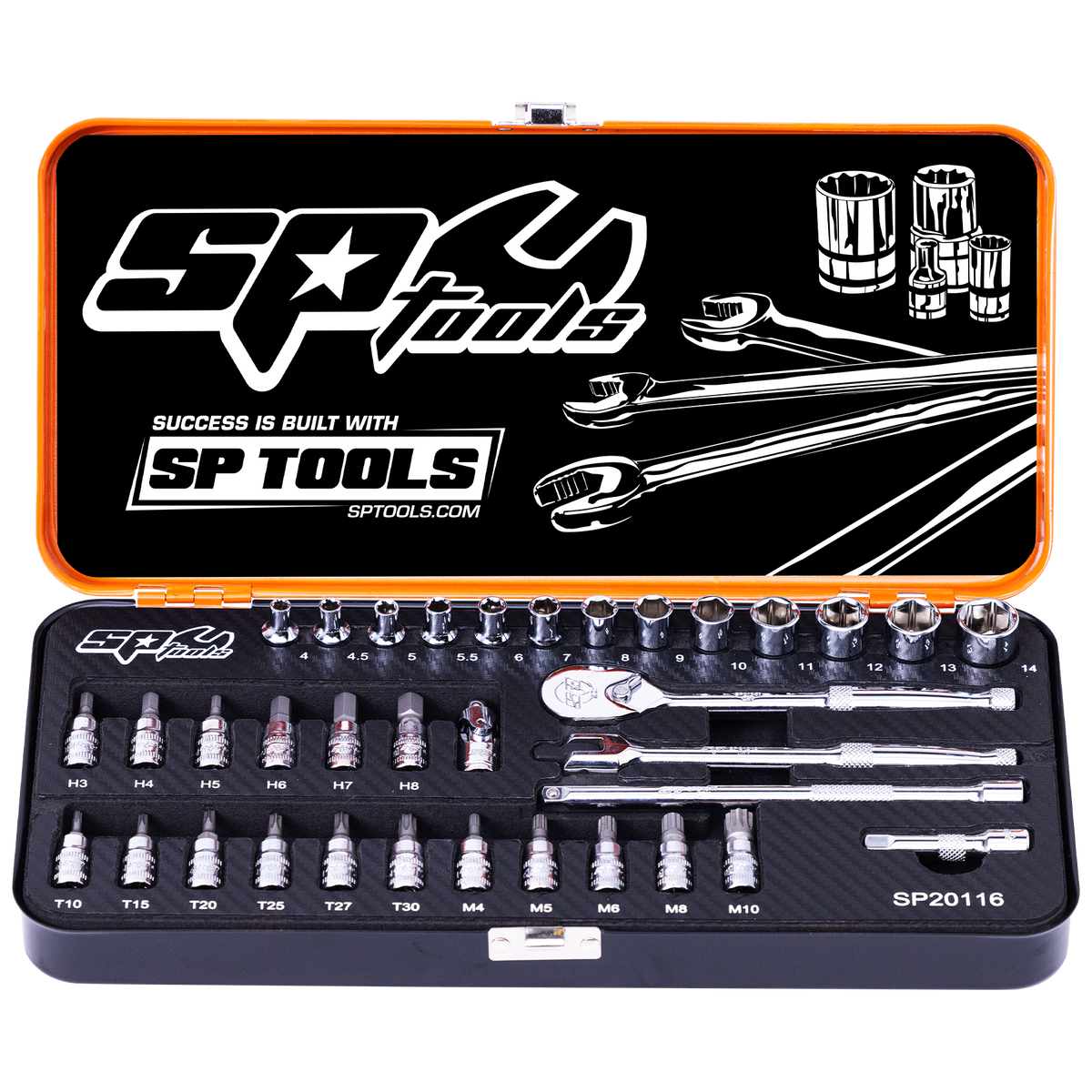 Socket Set - 1/4Dr 6Pt 35Pc Metric