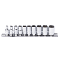 Socket Rail - 1/4Dr 12Pt 10Pc Metric