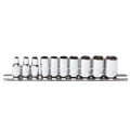 Socket Rail - 1/4Dr 6Pt 10Pc Metric