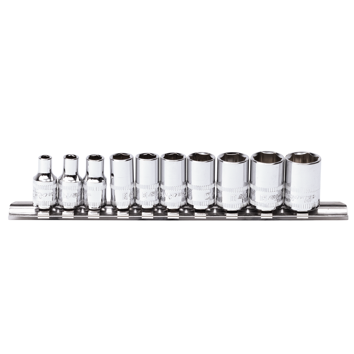 Socket Rail - 1/4Dr 6Pt 10Pc Metric