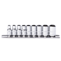 Socket Rail - 1/4Dr 6Pt 9Pc Sae