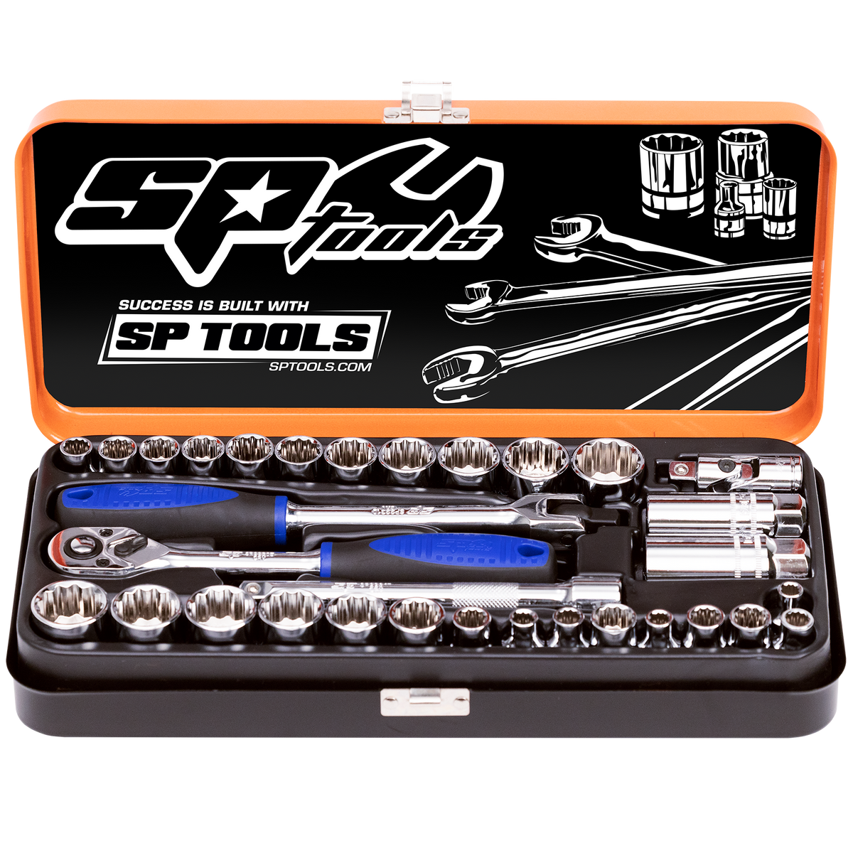 Socket Set - 3/8Dr 12Pt 32Pc Metric/Sae