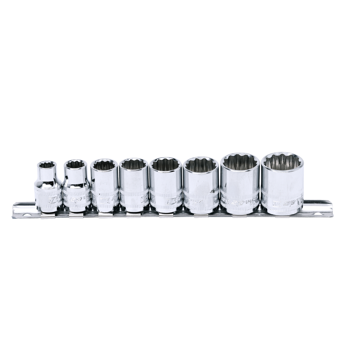 Socket Rail - 3/8Dr 12Pt 8Pc Sae