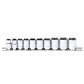 Socket Rail - 3/8Dr 6Pt 10Pc Metric